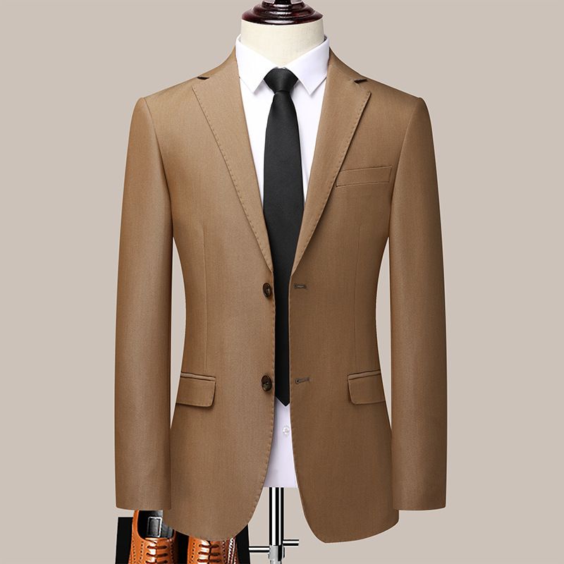 Casual Suit Herrtopp Fashion Slim Fit Light Business Small Herrjacka