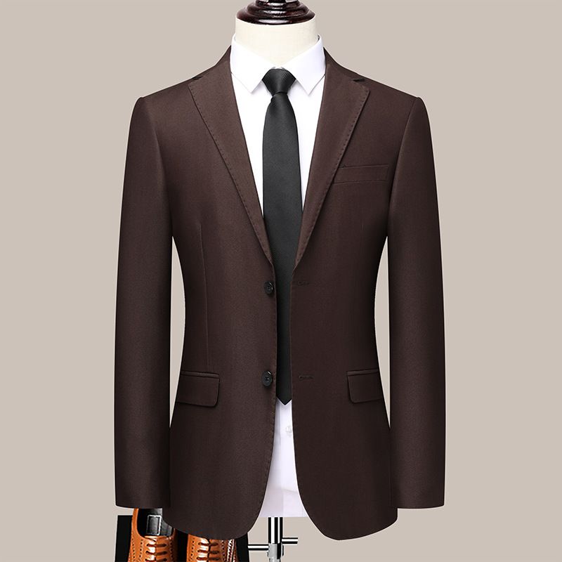 Casual Suit Herrtopp Fashion Slim Fit Light Business Small Herrjacka