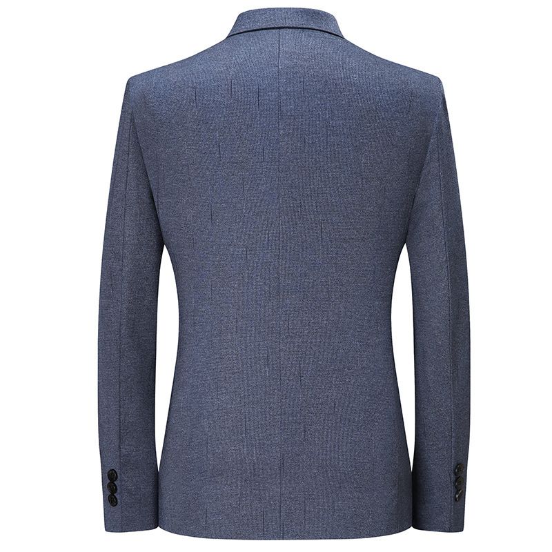 Herr Vår Business Casual Stickad Strykfri Slim Fit Blazer Fritidskläder