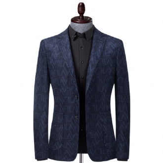 Höst Vinter Jacquard Corduroy Stretch Suit Herr Ungdom Western Fit Casual