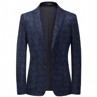 Höst Vinter Jacquard Corduroy Stretch Suit Herr Ungdom Western Fit Casual